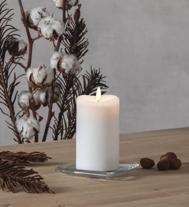 Star Trading Blockljus 063-38 Flamme vit 14cm Star Trading