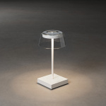 Konstsmide Bordslampa Scilla vit USB Konstsmide