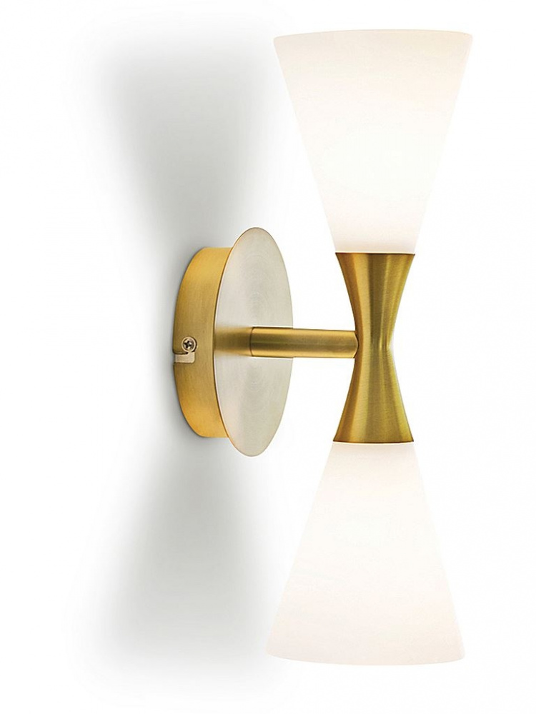 Herstal Vägglampa Harlekin Duo Mässing D105 Herstal