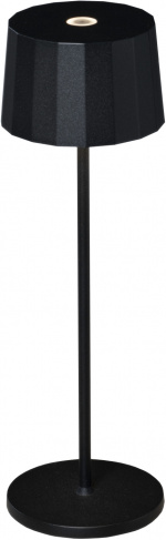 Konstsmide Bordslampa Positano svart USB Konstsmide