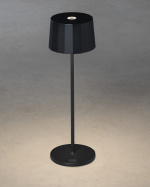 Konstsmide Bordslampa Positano svart USB Konstsmide