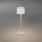 Konstsmide Bordslampa Positano vit USB Konstsmide