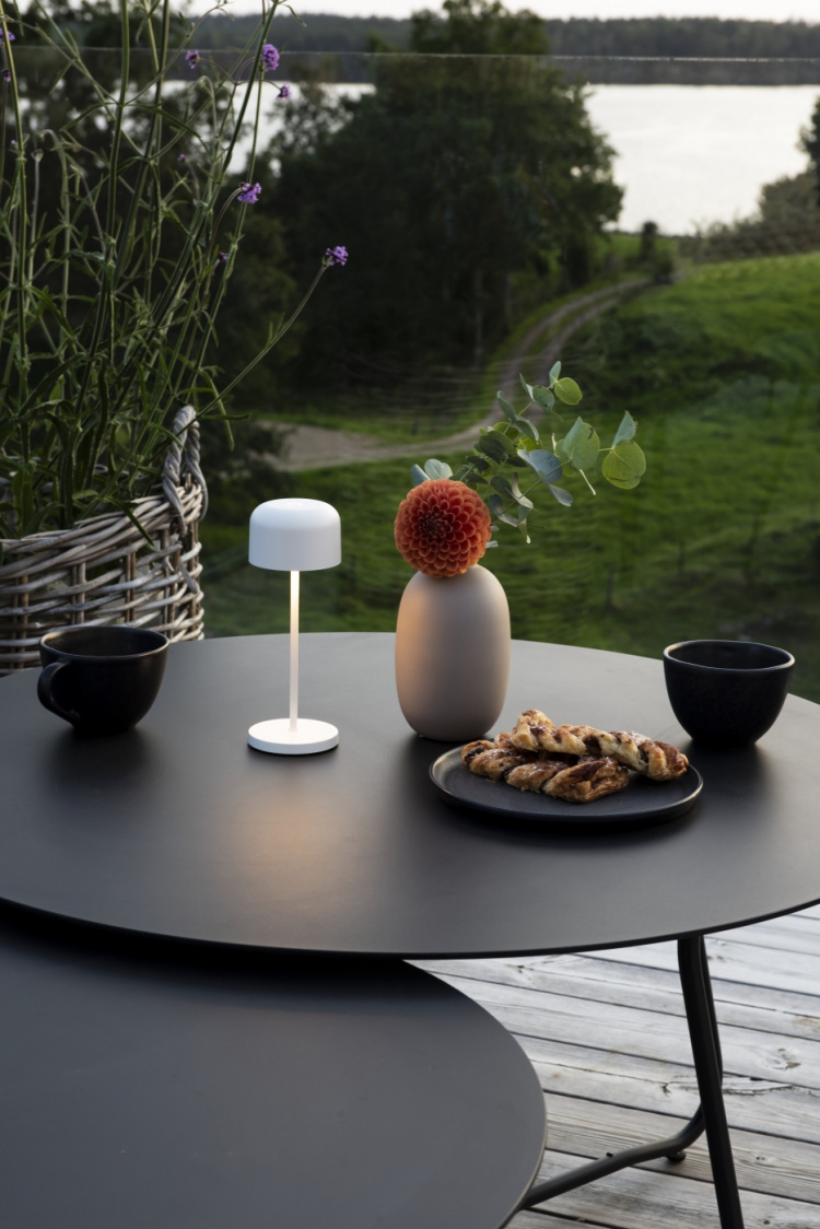 Konstsmide Bordslampa Lille mini vit Konstsmide