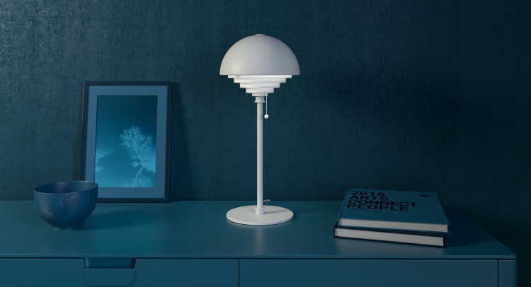 Herstal Bordslampa Motown vit Herstal
