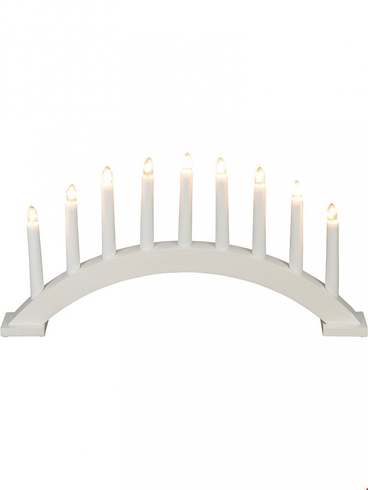 Konstsmide Elljusstake 3938-210 Vit 9 ljus Konstsmide
