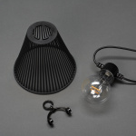 Konstsmide Ljusslinga Startset svart E27 LED Konstsmide