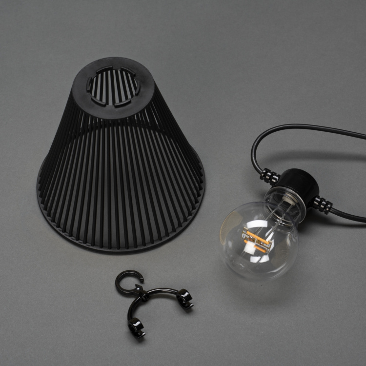 Konstsmide Ljusslinga Startset svart E27 LED Konstsmide