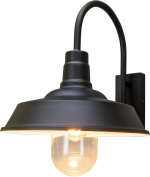 Konstsmide Vägglampa Trapani E27 svart Konstsmide